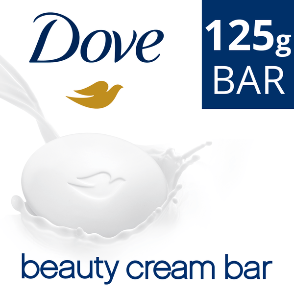 Dove Beauty Cream Soap Bar Original with 1/4 Moisturizing Cream 125 g