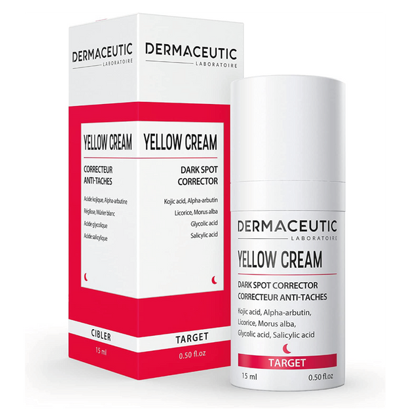 Dermaceutic Yellow Cream Brightening Exfoliating Cream Kojic Acid 15ml