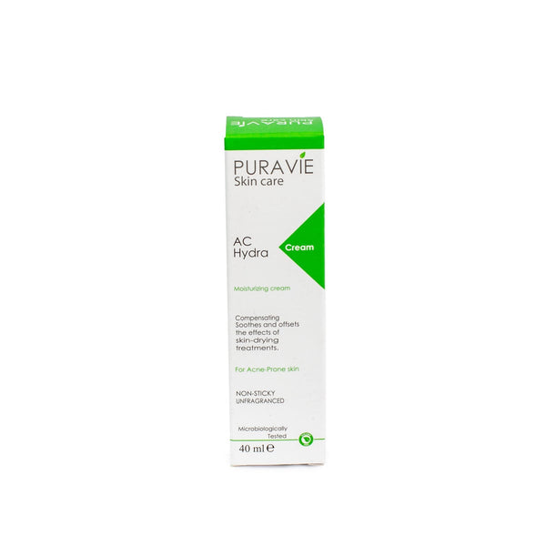 Puravie AC Hydra Soothing Hydrating Cream, Fragrance-Free, 40 ml Tube