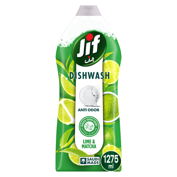 Jif Anti-Odor Dishwashing Liquid Lime & Matcha Tea 1275 ml