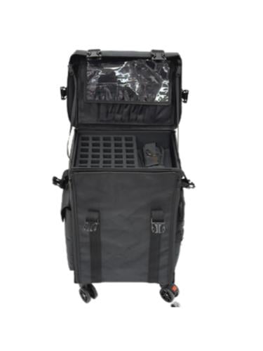 Salon System Beauty Case BK25-218 Synthetic Leather Organizer with Multiple Compartments