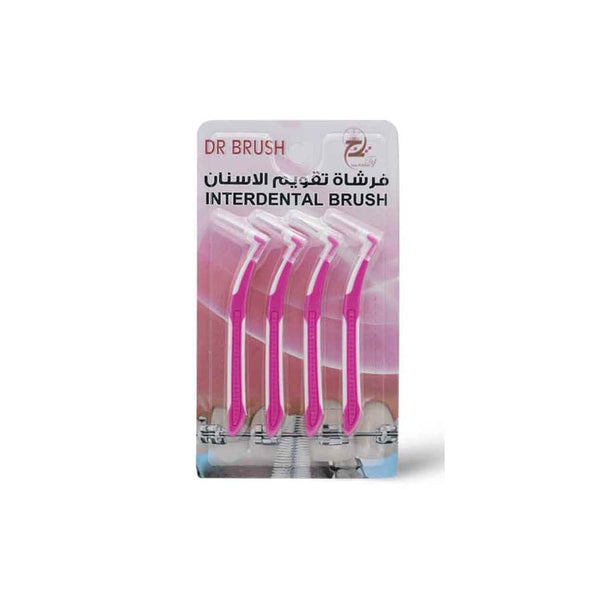 Dr. Brush Interdental Brushes for Braces, Deep Cleaning, 4 Pieces