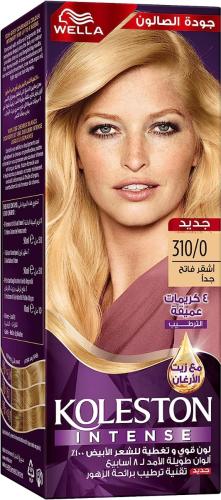 Koleston 310/0 Platinum Blonde Hair Dye Tube, Long-Lasting Color, White Hair Coverage