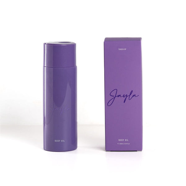 Jayla Body Oil Douce Lightweight Nourishing Body Oil Coconut Vanilla Scent 200 ml