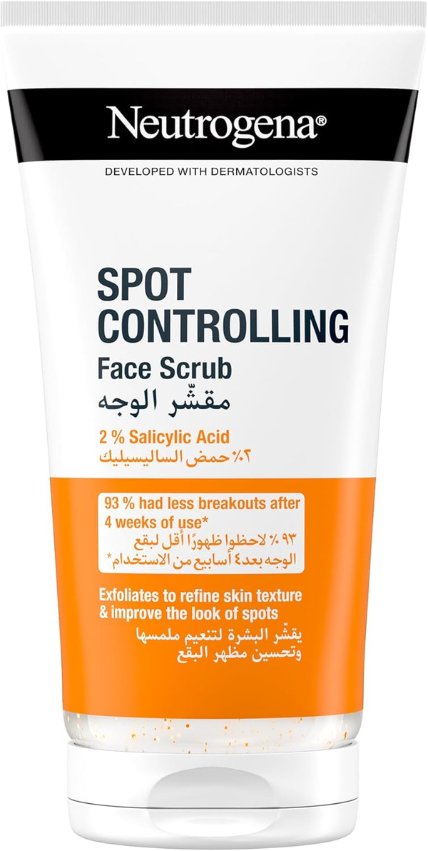 Neutrogena Spot Controlling Face Scrub Salicylic Acid Oily and Combination Skin