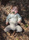 FRIGG Rope Silicone Pacifiers 6-18 Months French Gray/Silver Gray 2 Pack