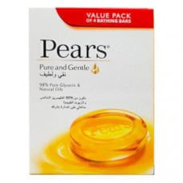 Pears Pure & Gentle Glycerin Soap Bars with Natural Oils Value Pack