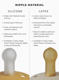 FRIGG Daisy Latex Baby Pacifier Anatomical 0-6 Months Cream/Croissant 2-Pack