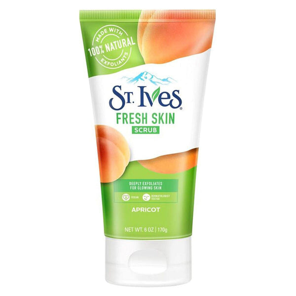 ST. IVES Apricot Face Scrub with Natural Exfoliants, Vegan, 170g