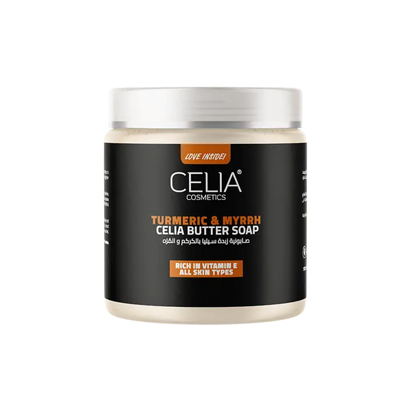 Celia Butter Soap Turmeric and Myrrh Shea Butter Cleansing Bar 400g