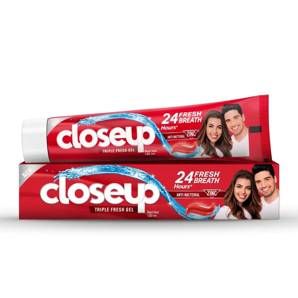 Closeup Triple Fresh Toothpaste Red Hot Long-Lasting Freshness