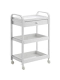 Salon System Mobile Beauty Trolley W568-161, 1 Drawer and 2 Shelves, White