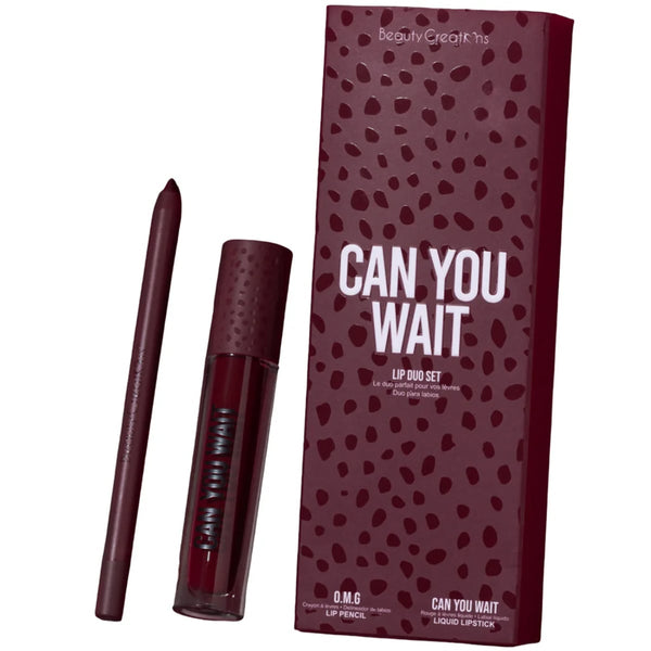 Beauty Creations Availabilippy Lip Duo Matte Liquid Lipstick and Lip Pencil Can You Wait