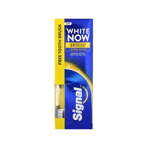 Signal White Now Extra Fresh Toothpaste Fresh Breath Formula with Toothbrush 75ml