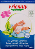 Friendly Organic Baby Laundry Detergent Powder Plant-Based Formula Sensitive Skin 1 kg