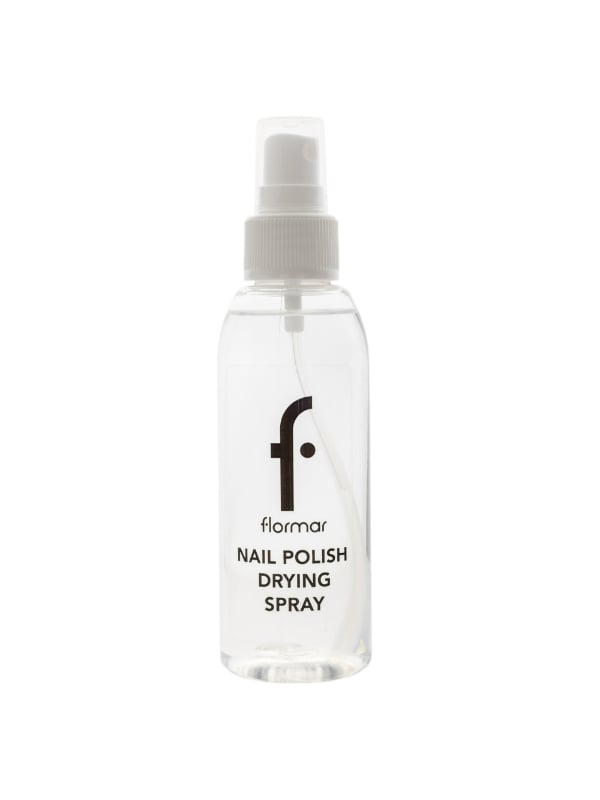 Flormar Nail Polish Drying Spray Quick-Dry Formula with Pistachio and Lemon Oils, Vitamin E, 125 ml