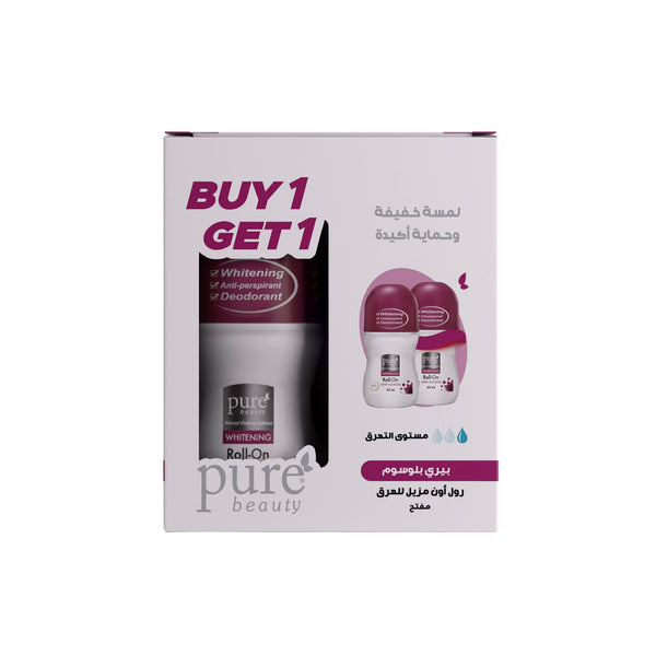 Pure Beauty Deo Roll-On Berry Blossom Antiperspirant 1+1 Pack