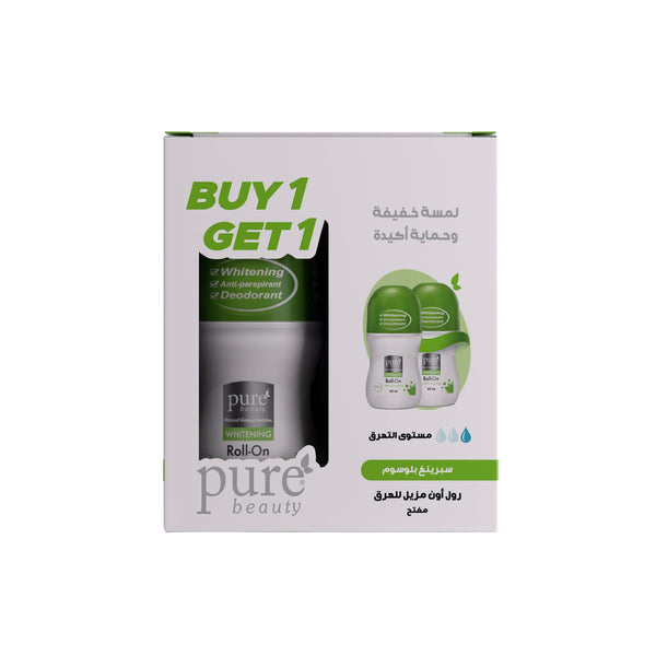 Pure Beauty Spring Blossom Antiperspirant Roll-On Brightening Formula 1+1