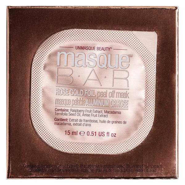 Masque Bar Rose Gold Foil Peel Off Facial Mask 15 ml