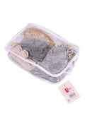 Spa System 4-Piece Bath Accessories Set with Mesh Sponge, Body Brush, Loofah and Shower Cap BK25-155