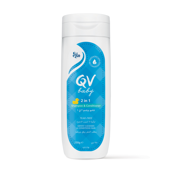 Ego QV Baby 2-in-1 Shampoo & Conditioner Gentle Tear-Free Formula 250 g
