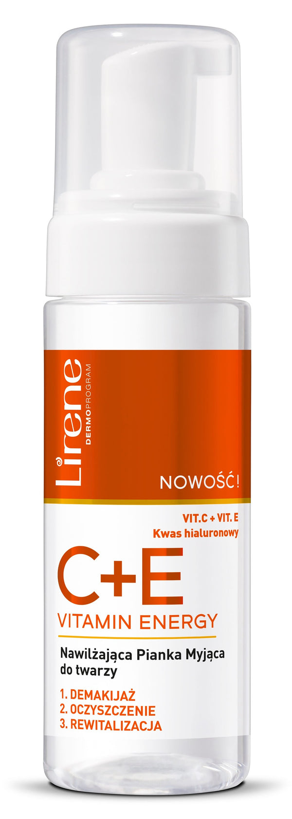 Lirene C+E Vitamin Cleansing Foam with Hyaluronic Acid, Face Wash