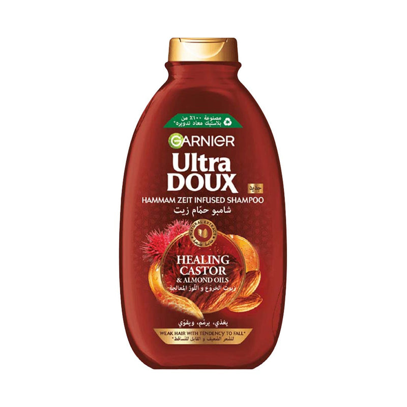 Garnier Ultra Doux Castor & Almond Oils Strengthening Shampoo 600 ml
