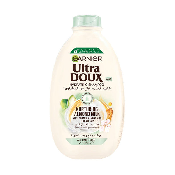 Garnier Ultra Doux Almond Milk & Agave Nectar Shampoo Nourishing Formula 600 ml