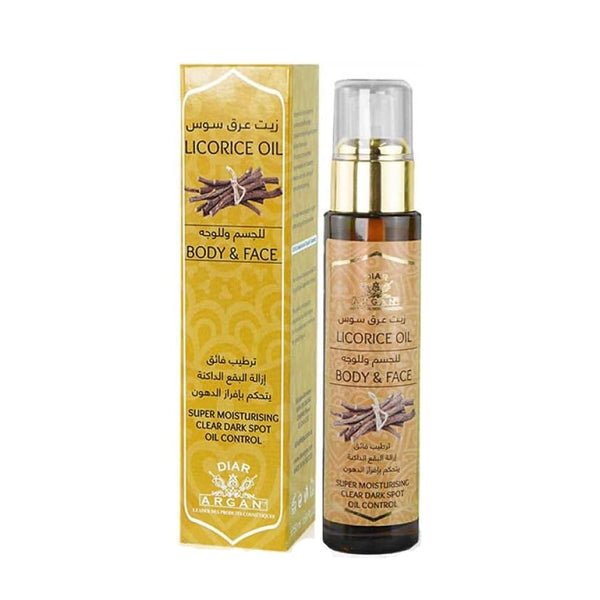 Diar Argan Licorice Oil Facial and Body Oil Brightening Care 50 ml