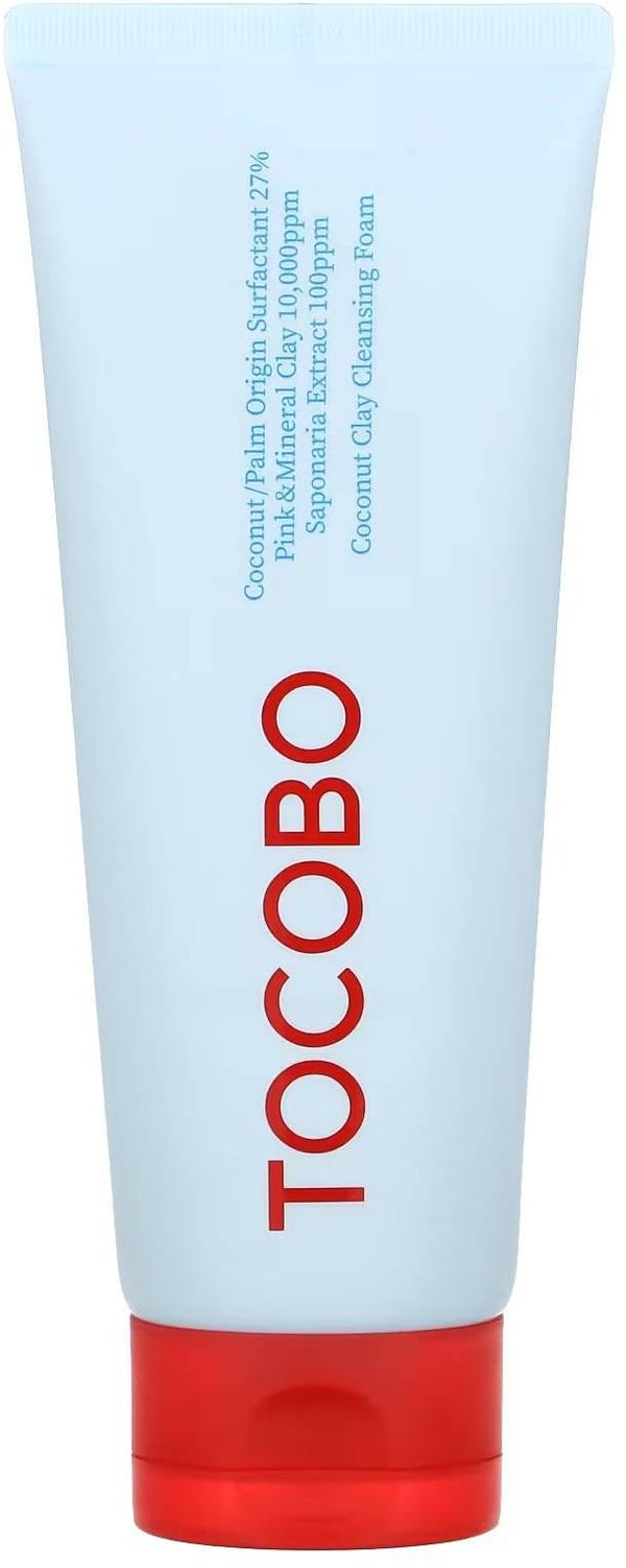 Tocobo Coconut Clay Cleansing Foam Facial Cleanser, Creamy Foam, Pink Clay, 150 ml
