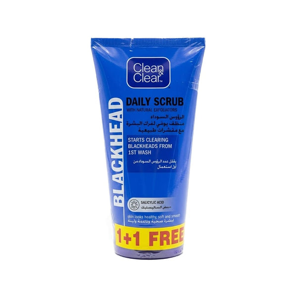 Clean & Clear Daily Facial Cleanser Blackhead Clearing Salicylic Acid Oil-Free 150 ml x 2