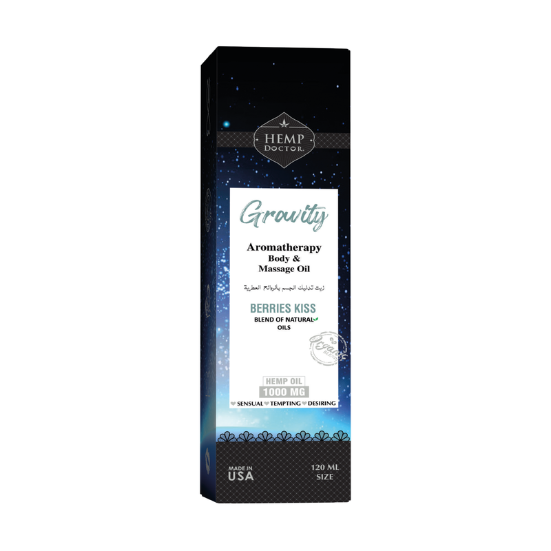 Hemp Doctor Gravity Massage Oil Berries Kiss Hemp Seed Oil 120 ml