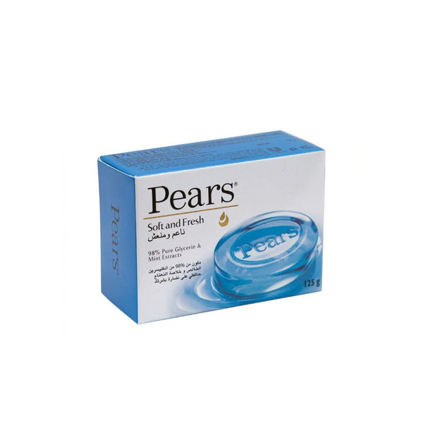 Pears Soft & Fresh Soap Glycerin and Mint Extracts 125 g