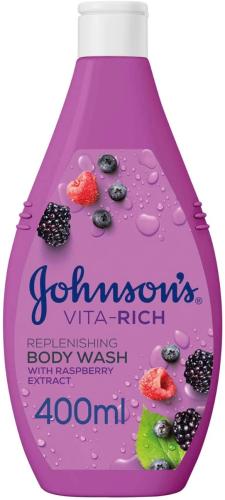 Johnson Vita Rich Replenishing Body Wash Raspberry Scent 400ml