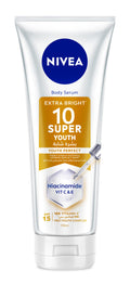 NIVEA Super 10 Youth Body Serum Lightweight Formula Niacinamide Vitamins C & E 170 ml