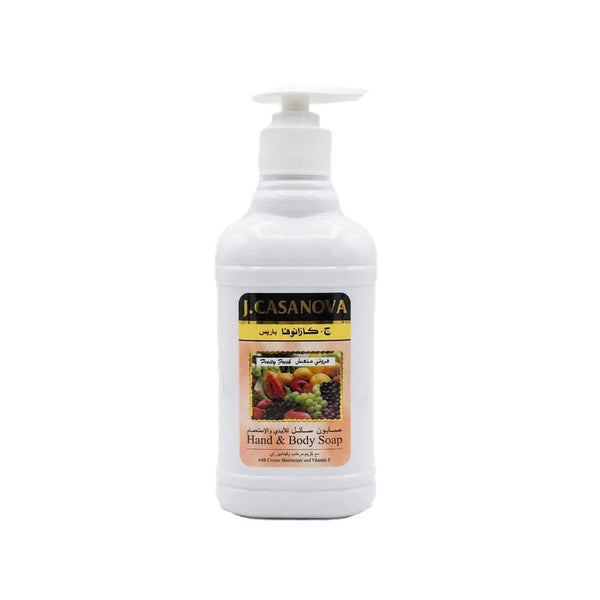 J.Casanova Fruity Liquid Hand Wash Moisturizing Cream Vitamin E 250ml
