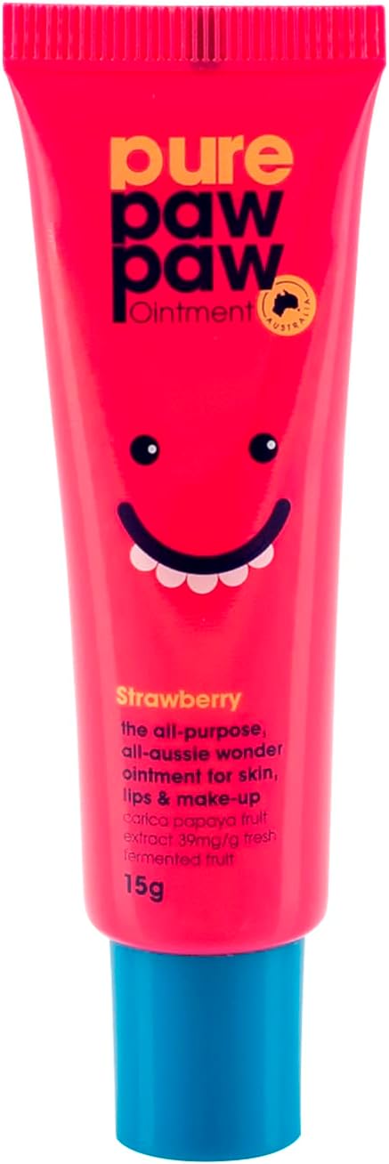 Pure Paw Paw Strawberry Lip Balm Stick with Australian Papaya Extract, 15g