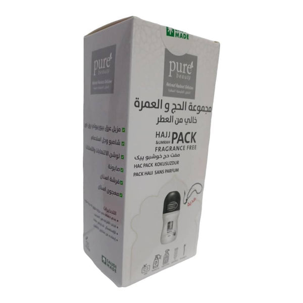 Pure Beauty Fragrance-Free Hajj Set Personal Care Kit for Hajj and Umrah