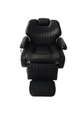 Salon System Land Cruiser Premium Men's Barber Chair Hydraulic Reclining Black
