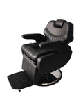 Salon System Land Cruiser Premium Men's Barber Chair Hydraulic Reclining Black