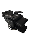 Salon System Land Cruiser Premium Men's Barber Chair Hydraulic Reclining Black