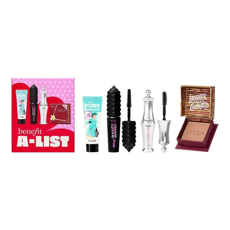 Benefit A List Makeup Set Travel-Size Primer Mascara Blush
