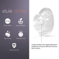 Elvie Stride Breast Shields 21 mm, BPA-Free Polypropylene, 2-Pack