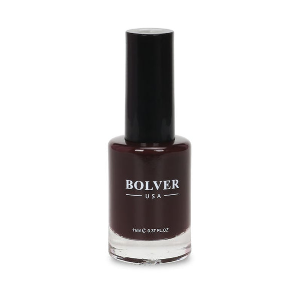 Bolver USA Nail Polish Gel Finish UV-Resistant Dark Brown 609