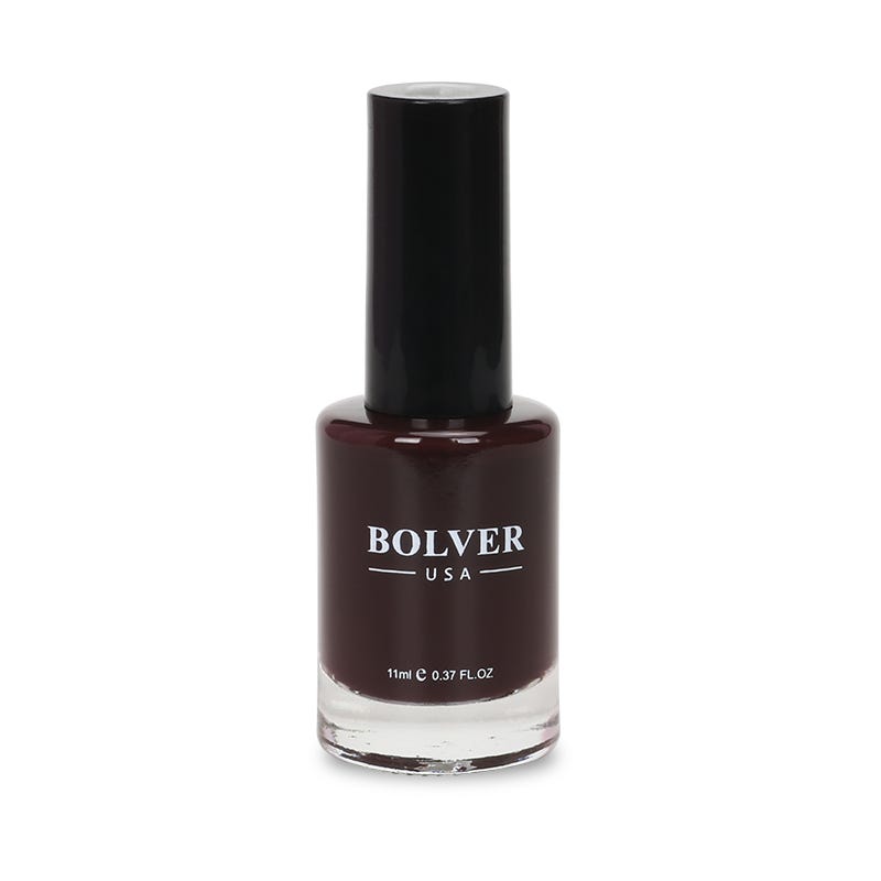 Bolver USA Nail Polish Gel Finish UV-Resistant Dark Brown 609