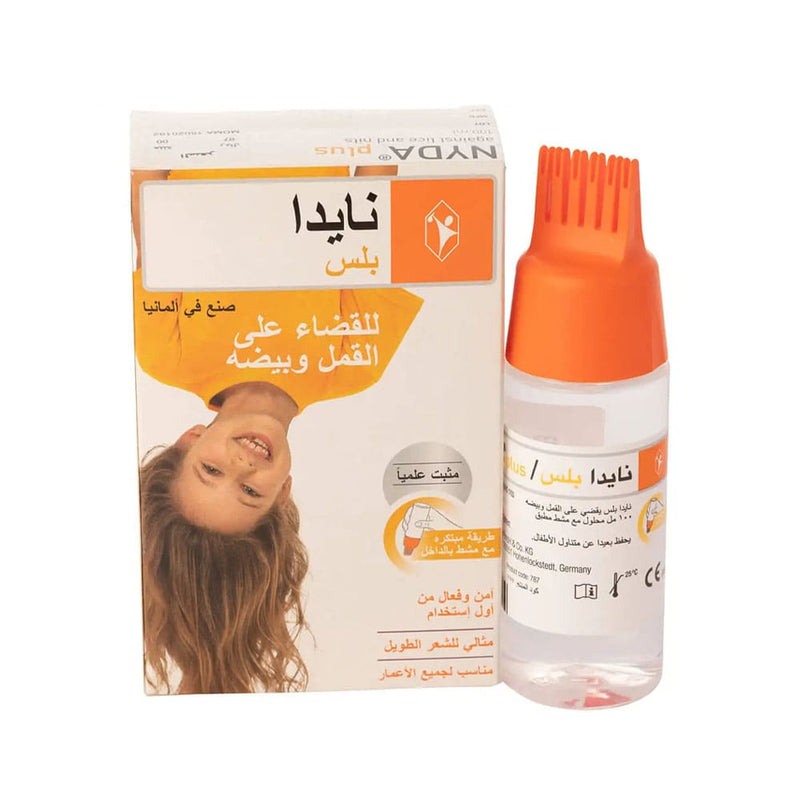 Nyda Plus Head Lice Treatment Solution for Lice and Eggs, 100 ml