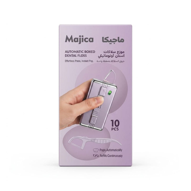 Majica Automatic Dental Flosser Dispenser with 10 Flossers