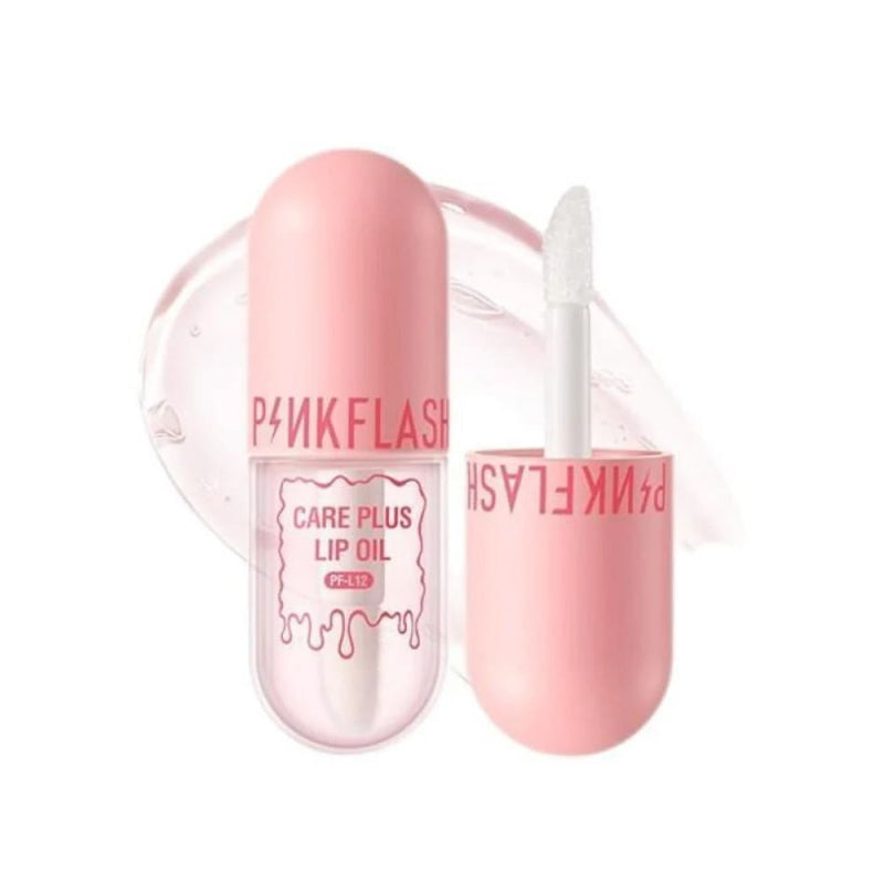 Pink Flash Lip Oil Care Plus Moisturizing Lip Oil Natural Shine