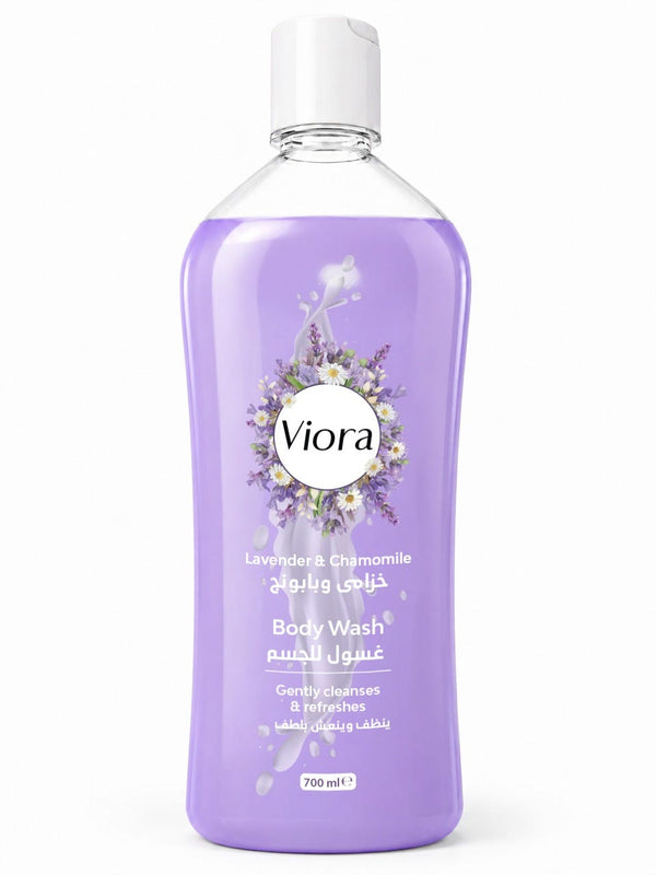 Viora Shower Gel Lavender & Chamomile Fragrance Rich Foaming Body Cleanser 700 ml