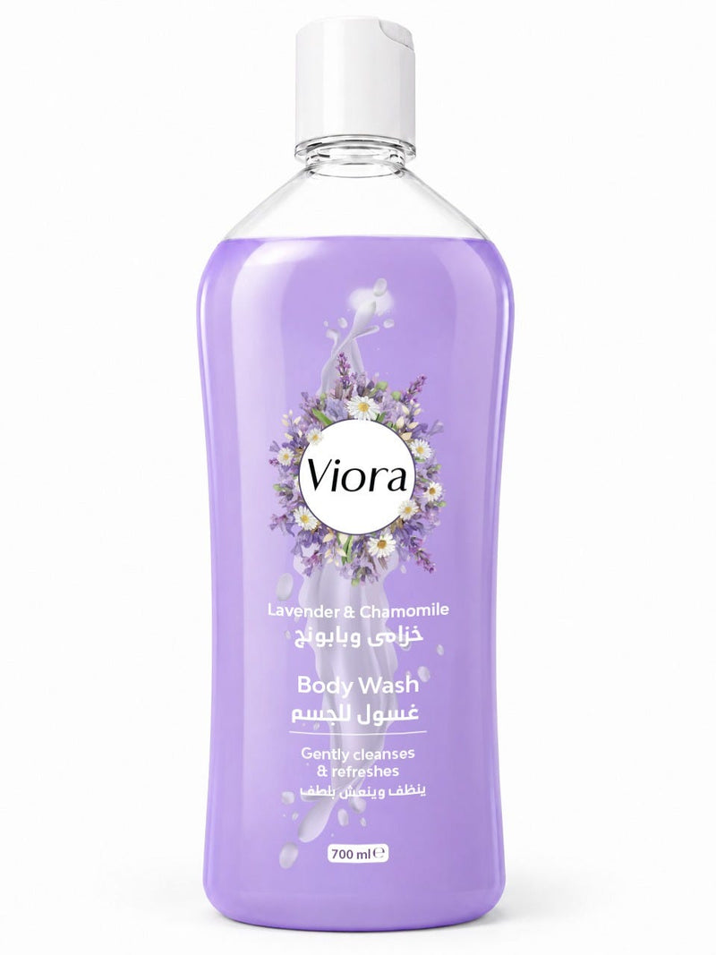 Viora Shower Gel Lavender & Chamomile Fragrance Rich Foaming Body Cleanser 700 ml